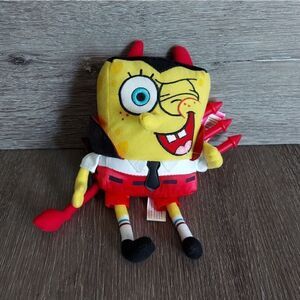2007 SpongeBob SquarePants Valentines Day Devil 9" Plush with Tags Nickelodeon